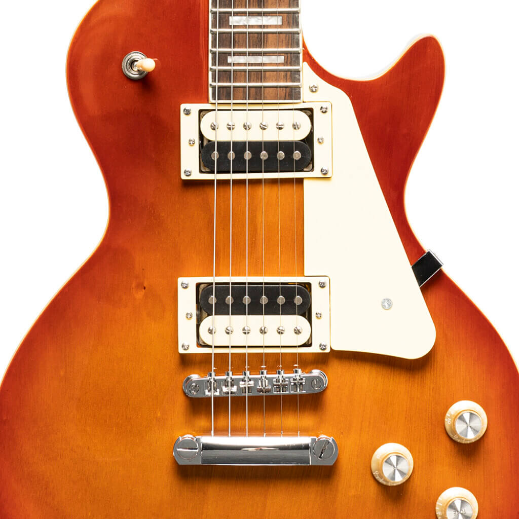 Stagg SELSTD VSB electric guitar with a solid mahogany body in a violin burst finish.
