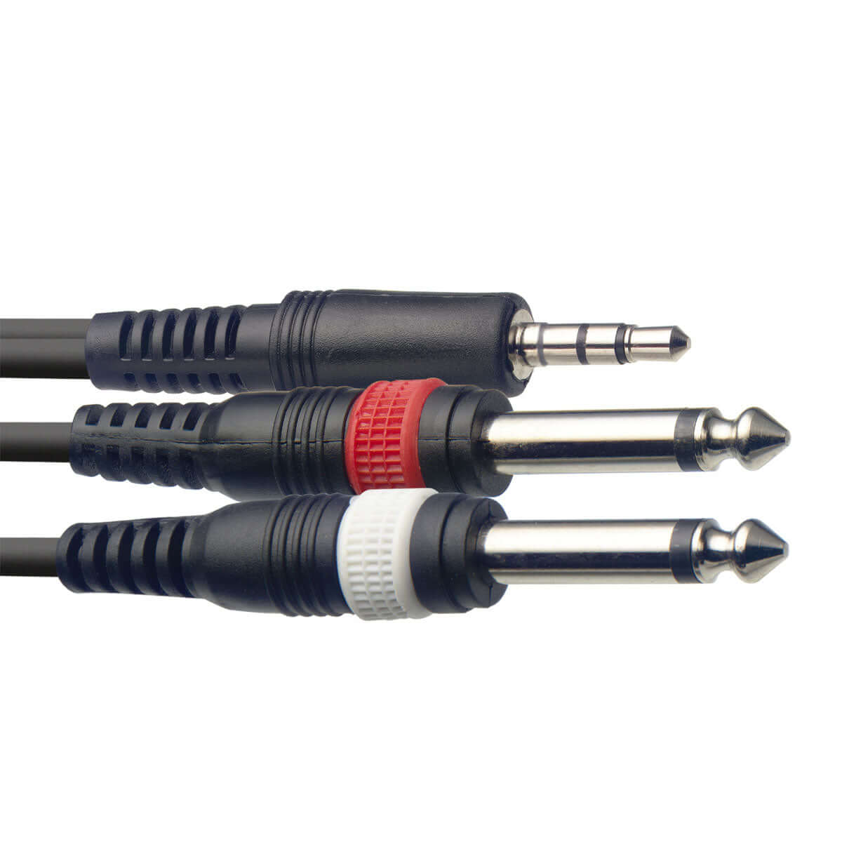 Stagg SYC1 MPSB2P 1m 3.5mm Mini Stereo to Dual 1/4 inch Audio Cable