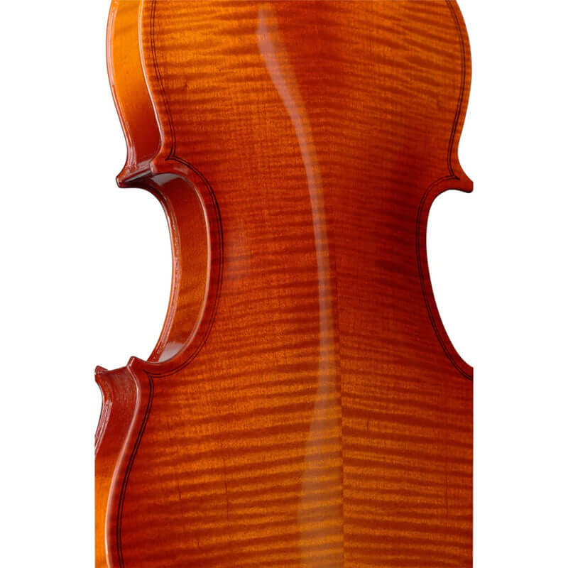 Stagg VN44 L 4/4 size layered tonewood violin displayed with a soft case.