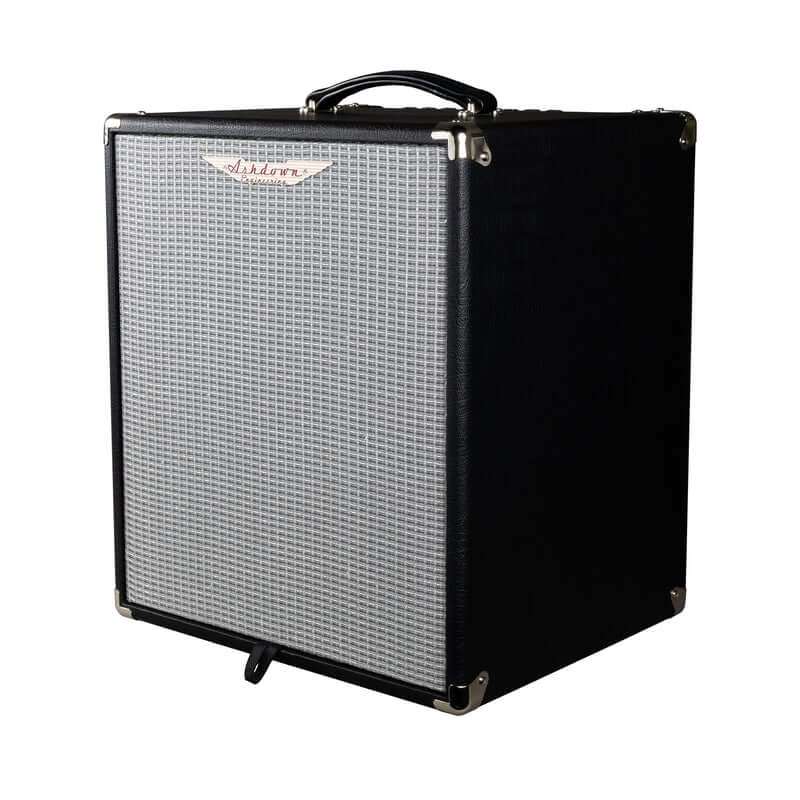 Ashdown Studio 12 120W 1x12" Lightweight Neo Bass Combo Amp displayed in a studio setting.