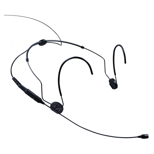 Top view of the Sennheiser HSP 2-EW Omni-directional Condenser Neckmount Microphone, Size L, Charcoal Grey, 1.6m.