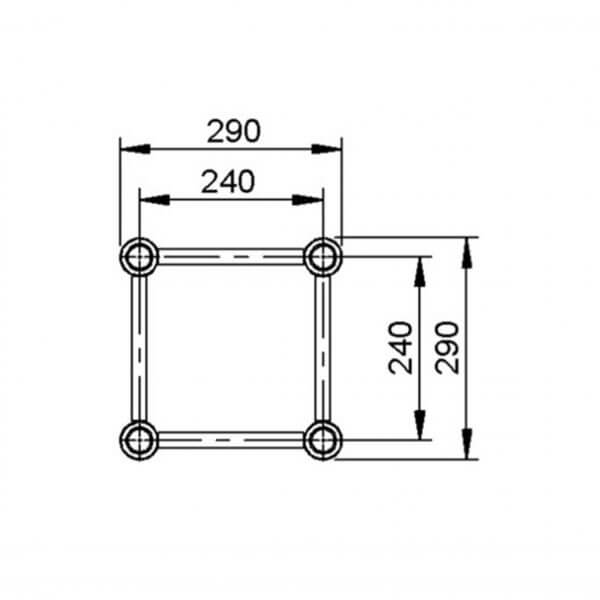 ALUSTAGE Trolley System for 290 Trussing, a high-quality aluminum stage support designed for stability and durability.