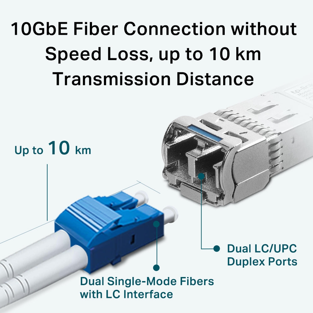 TP-Link 10Gbase-LR SFP+ Transceiver - Single Mode