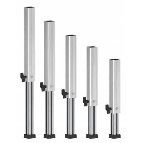 ALUSTAGE W.TLE-04 Telescopic Legs adjustable from 400mm to 600mm for stage platforms.