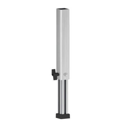 ALUSTAGE TLE-06 Telescopic Leg adjustable from 600mm to 1000mm, designed for stage support.