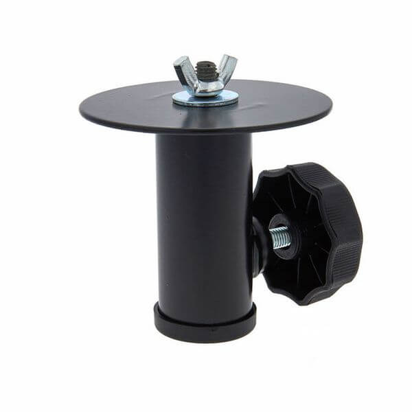 Universal lighting stand adapter designed for 28mm pipes, suitable for various lighting setups.