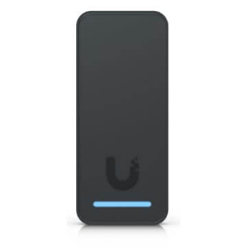 Ubiquiti UniFi Access Reader G3 in black, demonstrating its robust and stylish appearance.