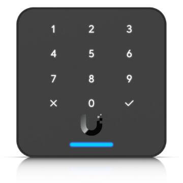 Ubiquiti UniFi Access Reader G3 Flex in black, highlighting its modern and flexible design.