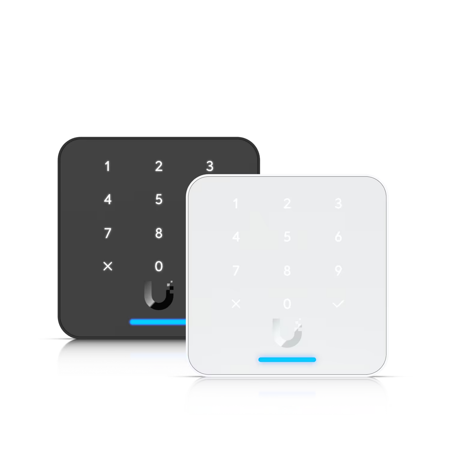 Ubiquiti UniFi Access Reader Flex Black side view showcasing its slim profile.