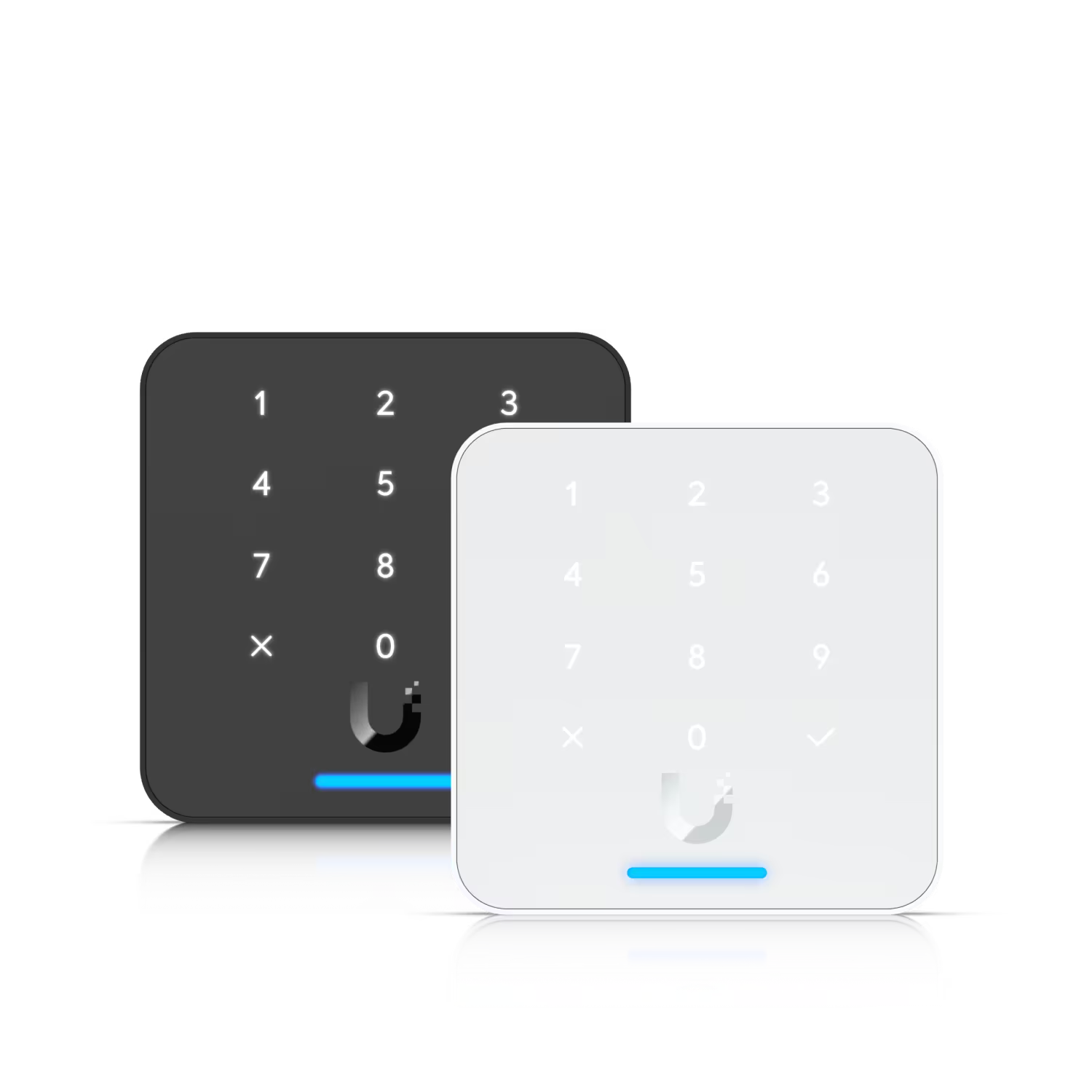 Ubiquiti UniFi Access Reader Flex Black side view showcasing its slim profile.
