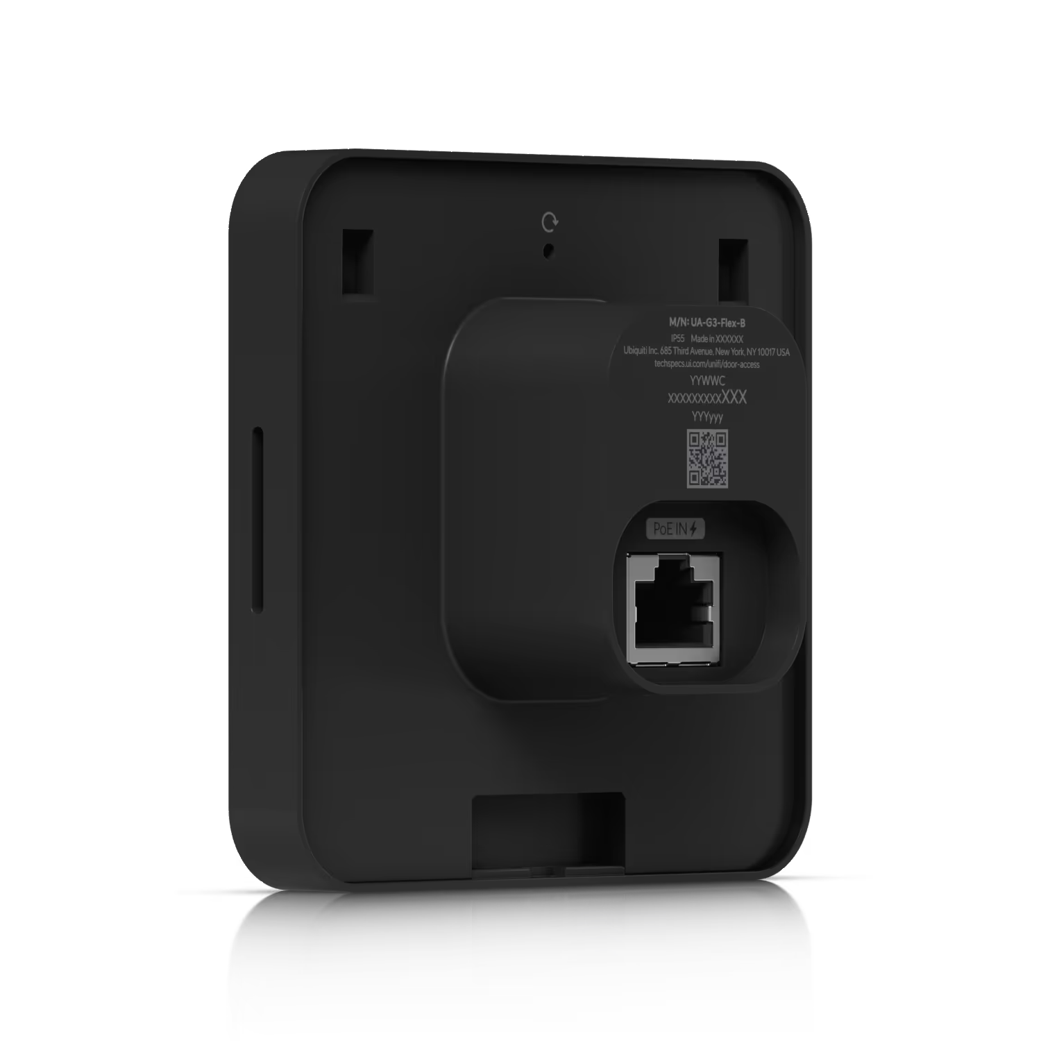 Ubiquiti UniFi Access Reader Flex Black with a focus on the card reading area.