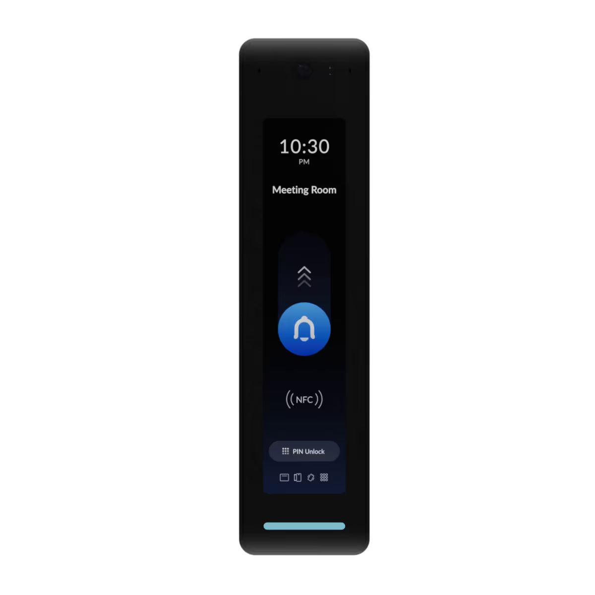 Ubiquiti UniFi Access Reader Pro Black - Installed on a wall, demonstrating real-world application.