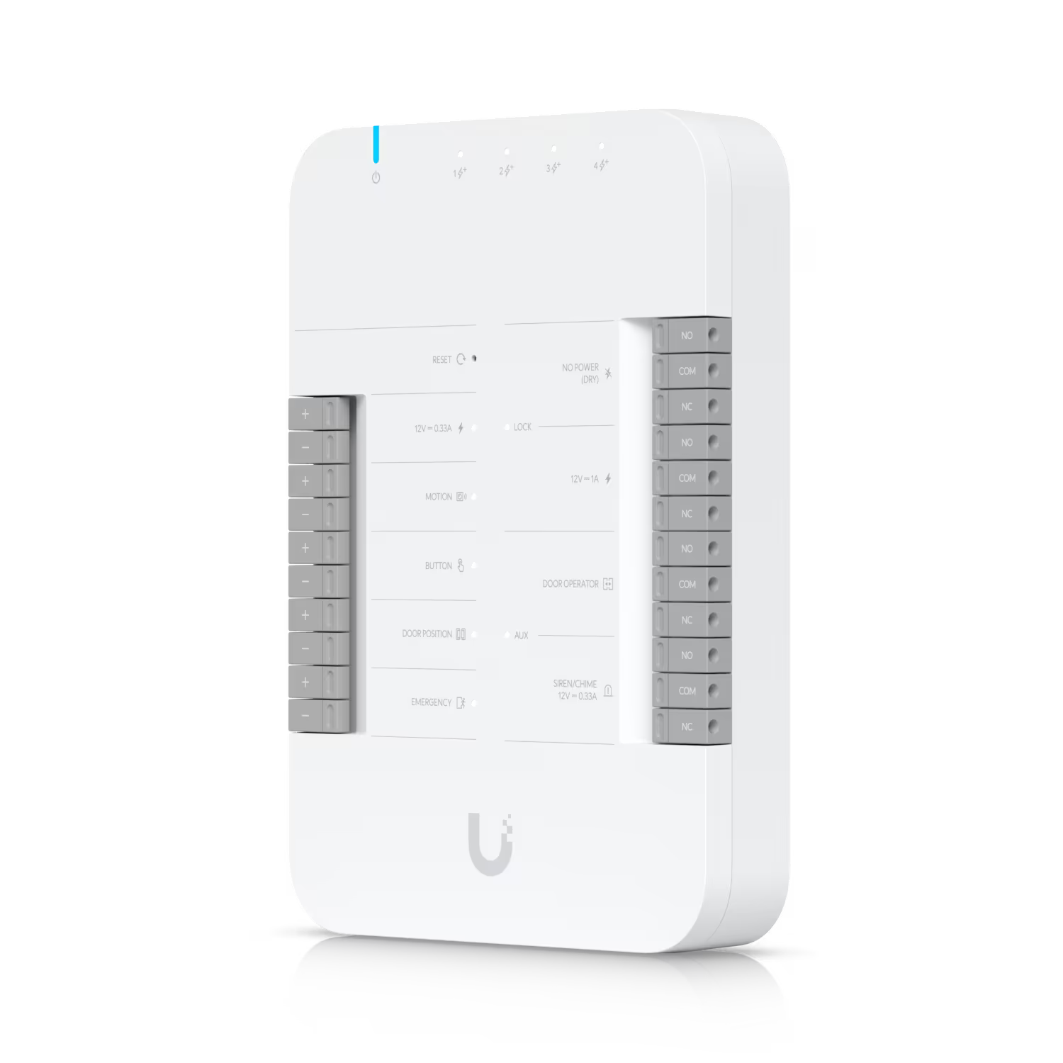 Front view of one of the readers from the Ubiquiti UniFi Access G3 Starter Kit Pro.