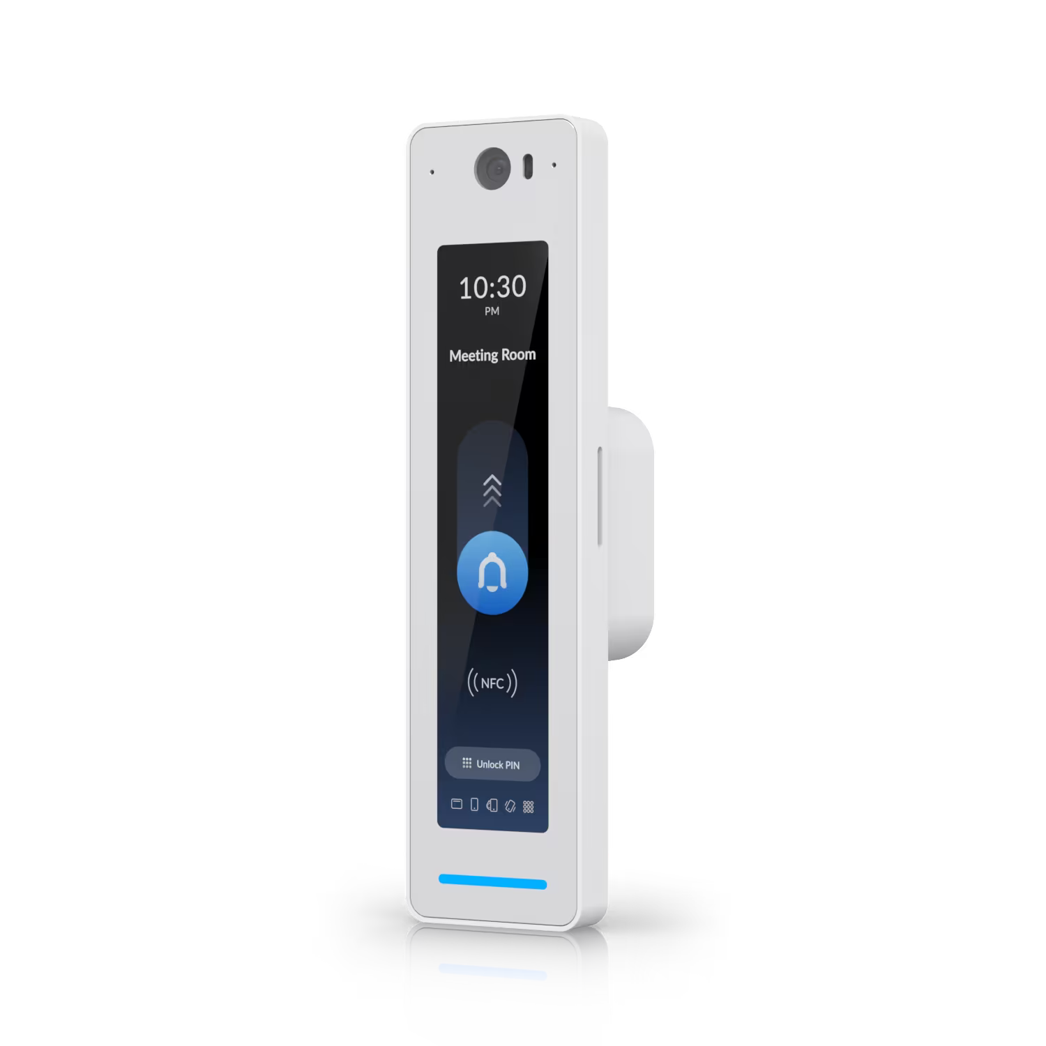 Setup illustration of the Ubiquiti UniFi Access G3 Starter Kit Pro in a modern office environment.