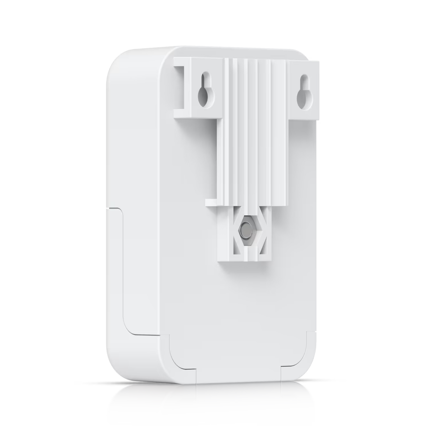Ubiquiti Grounded Ethernet Surge Protector with an Ethernet cable connected.