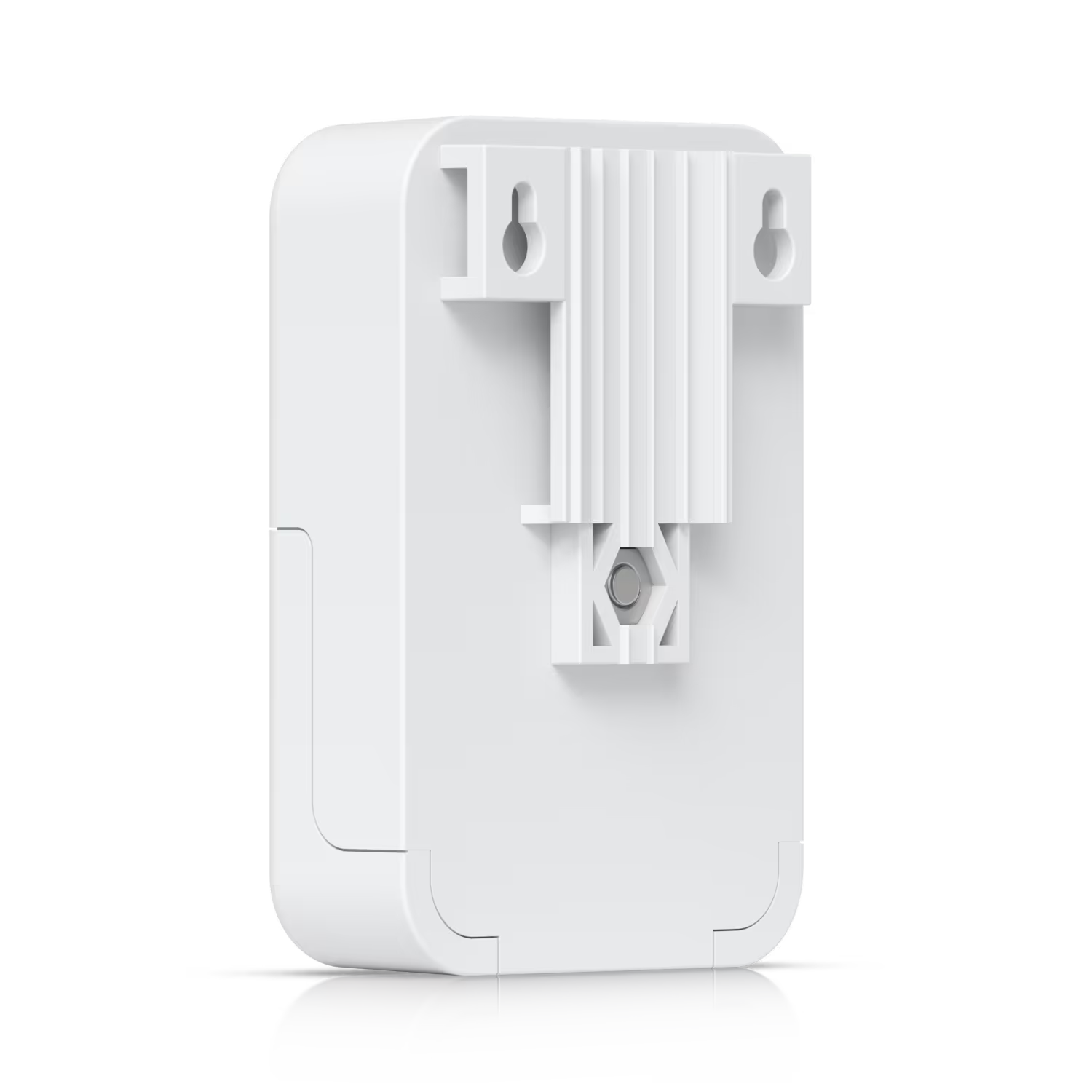 Ubiquiti Grounded Ethernet Surge Protector with an Ethernet cable connected.
