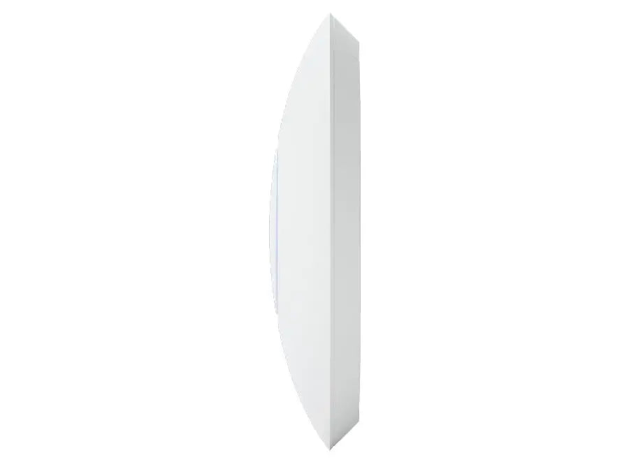 Ubiquiti UniFi6 Plus Indoor WiFi 6 Access Point, featuring a sleek design for enhanced wireless connectivity.