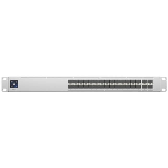 Ubiquiti UniFi Pro Aggregation Switch with 28 ports, designed for high-performance networking.