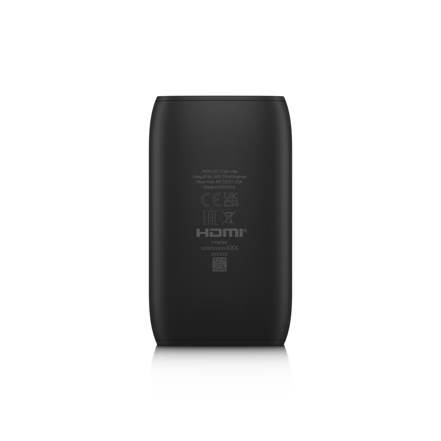 Ubiquiti UniFi Dual Band WiFi 6 HDMI Display Cast Lite with power adapter and cables.