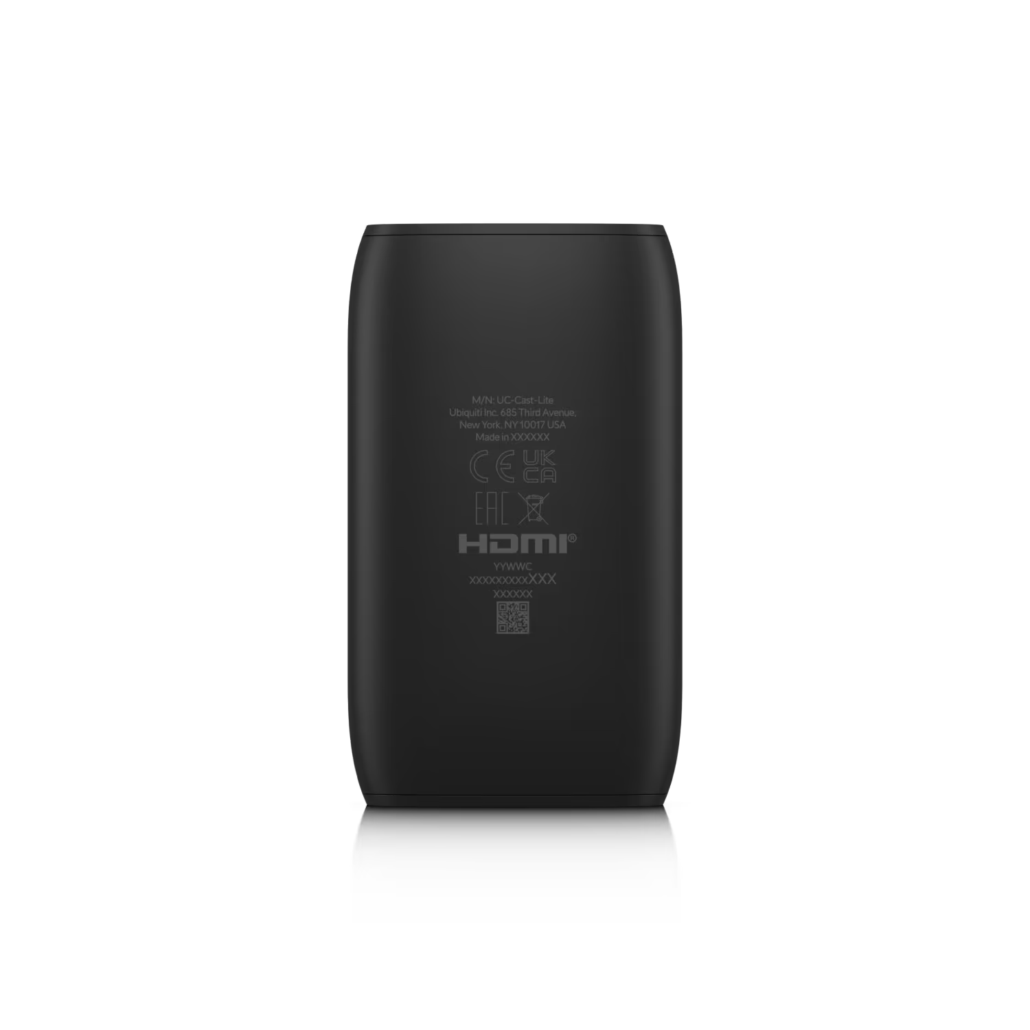 Ubiquiti UniFi Dual Band WiFi 6 HDMI Display Cast Lite with power adapter and cables.