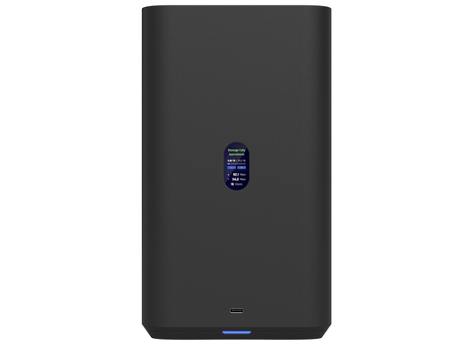 Ubiquiti UniFi Black UNAS 2.5Gbps Ethernet with 2x 3.5" HDD bays.