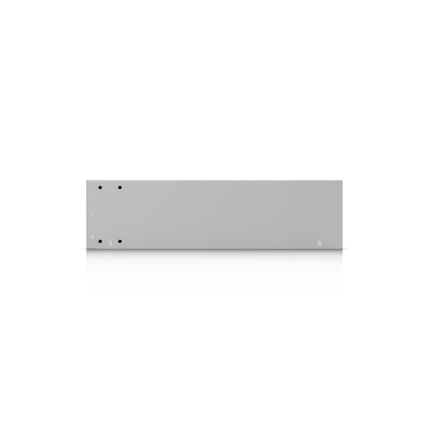 Side view of the Ubiquiti UniFi NAS Pro 2U demonstrating its compact 2U form factor.