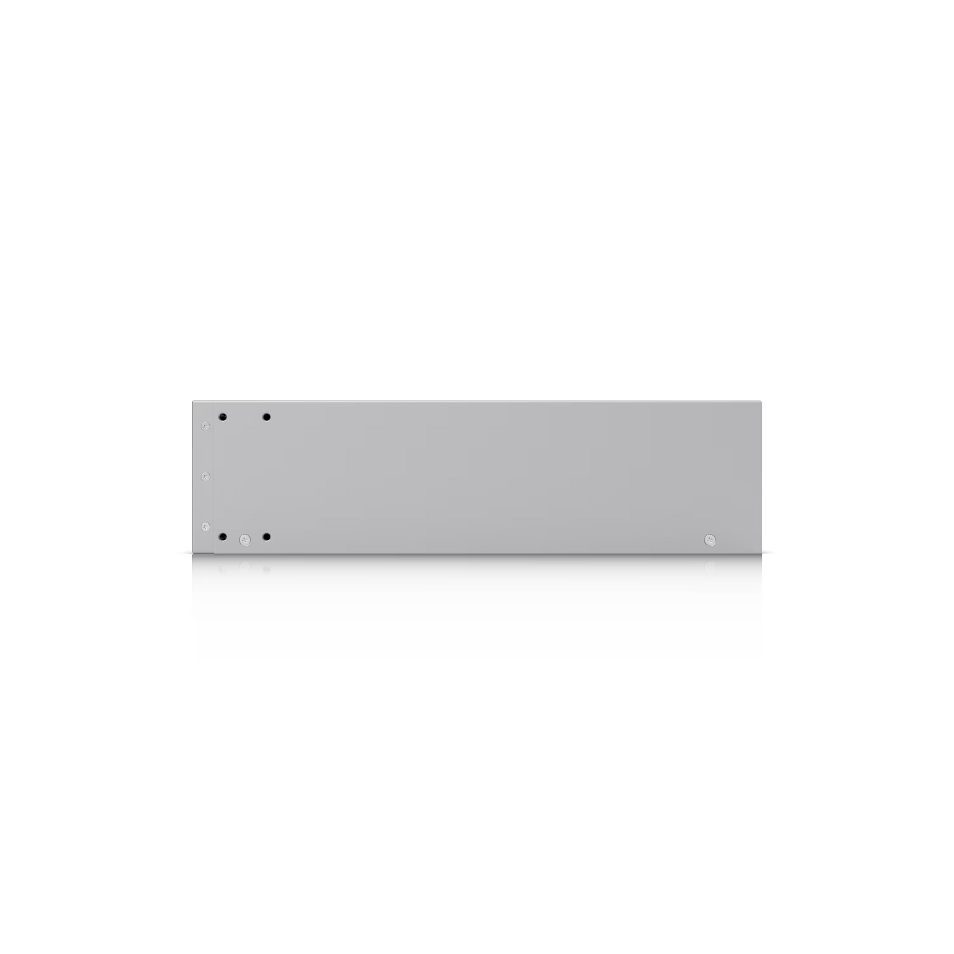 Side view of the Ubiquiti UniFi NAS Pro 2U demonstrating its compact 2U form factor.