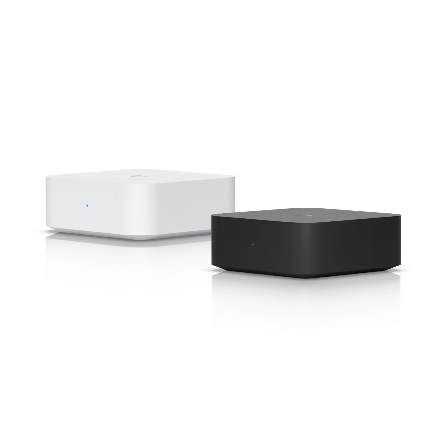 Back view of the Ubiquiti UniFi PoE Audio Port Audio Streamer, highlighting the ports and power input.
