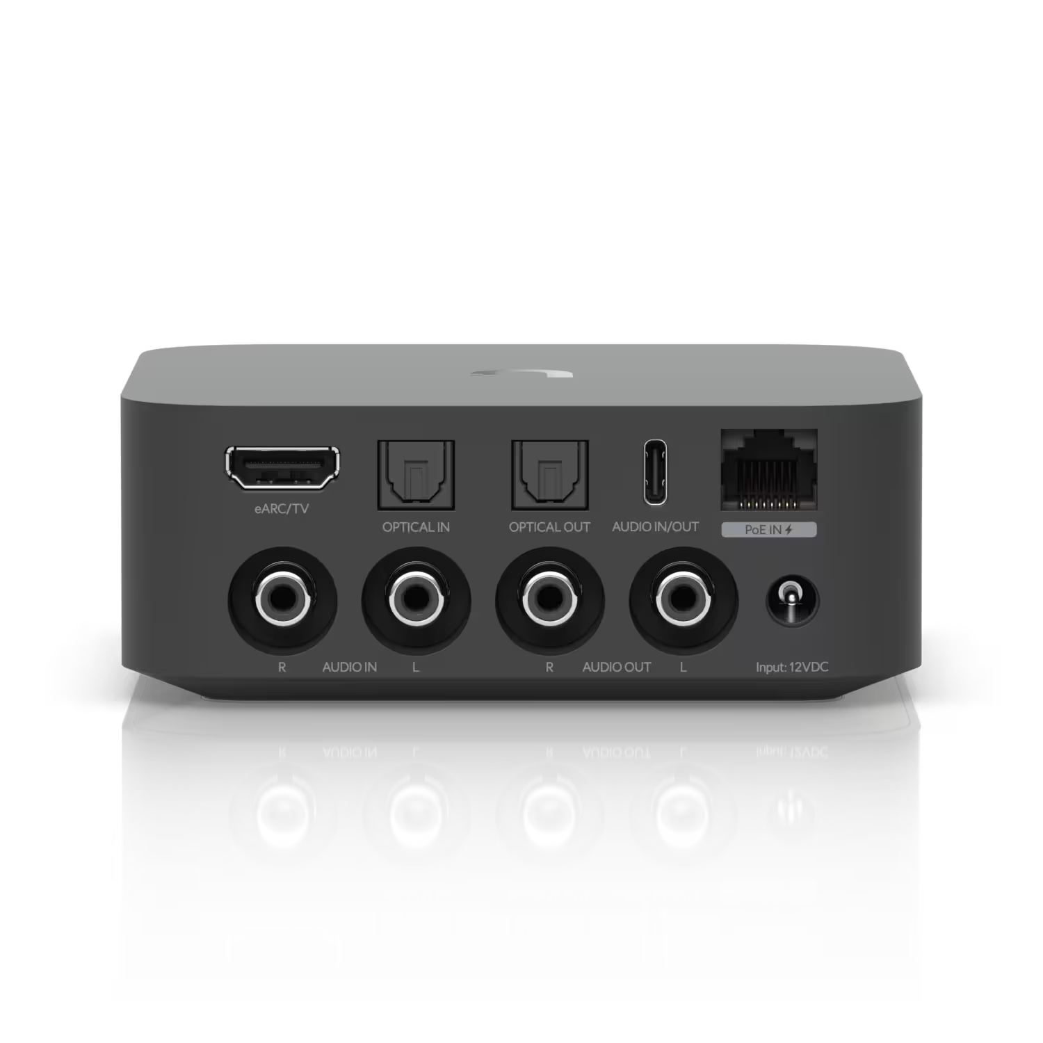 Ubiquiti UniFi PoE Audio Port Audio Streamer in use, illustrating its functionality in a live audio streaming setup.
