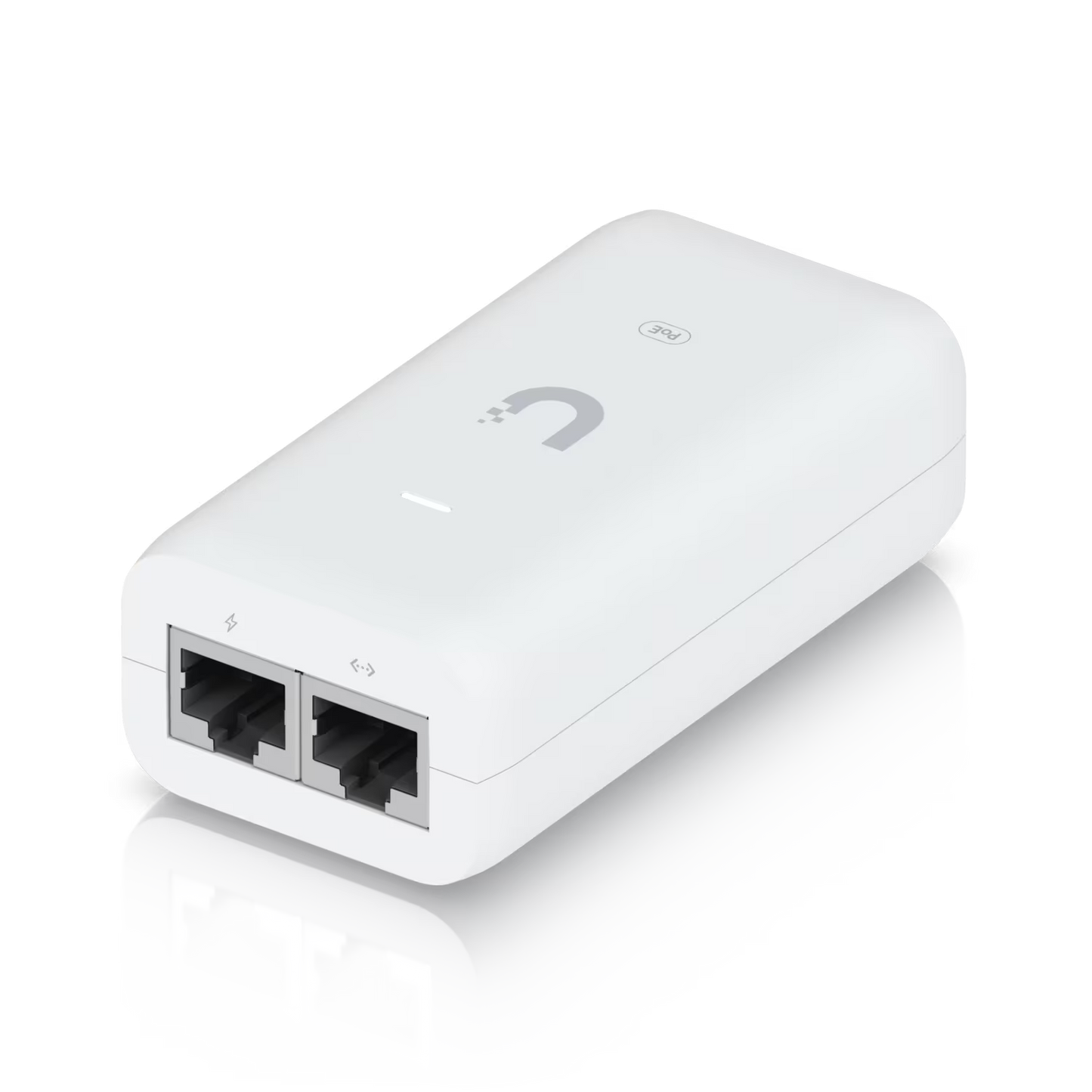Back view of Ubiquiti Gigabit PoE Adapter 48V 15W showing ports.