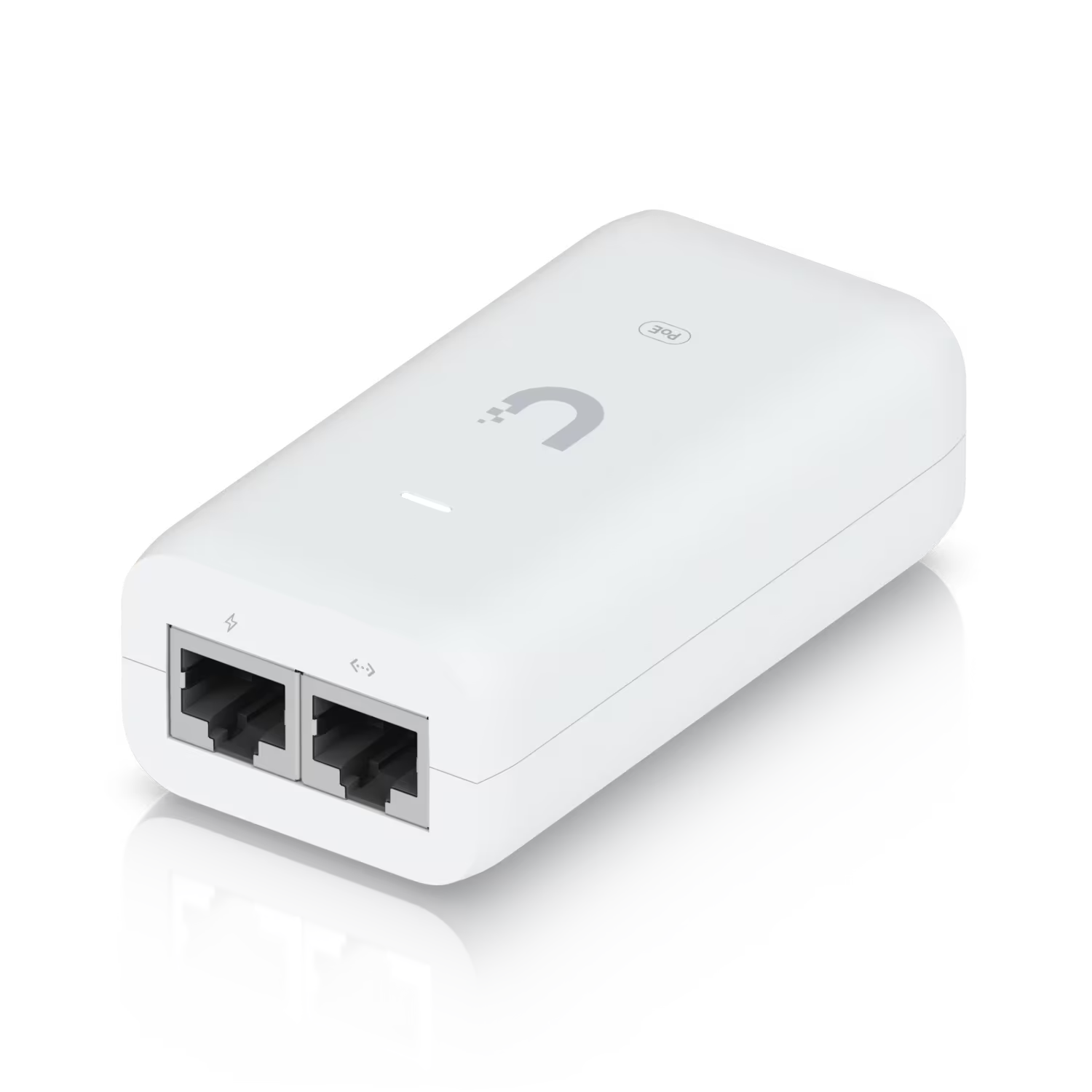 Back view of Ubiquiti Gigabit PoE Adapter 48V 15W showing ports.