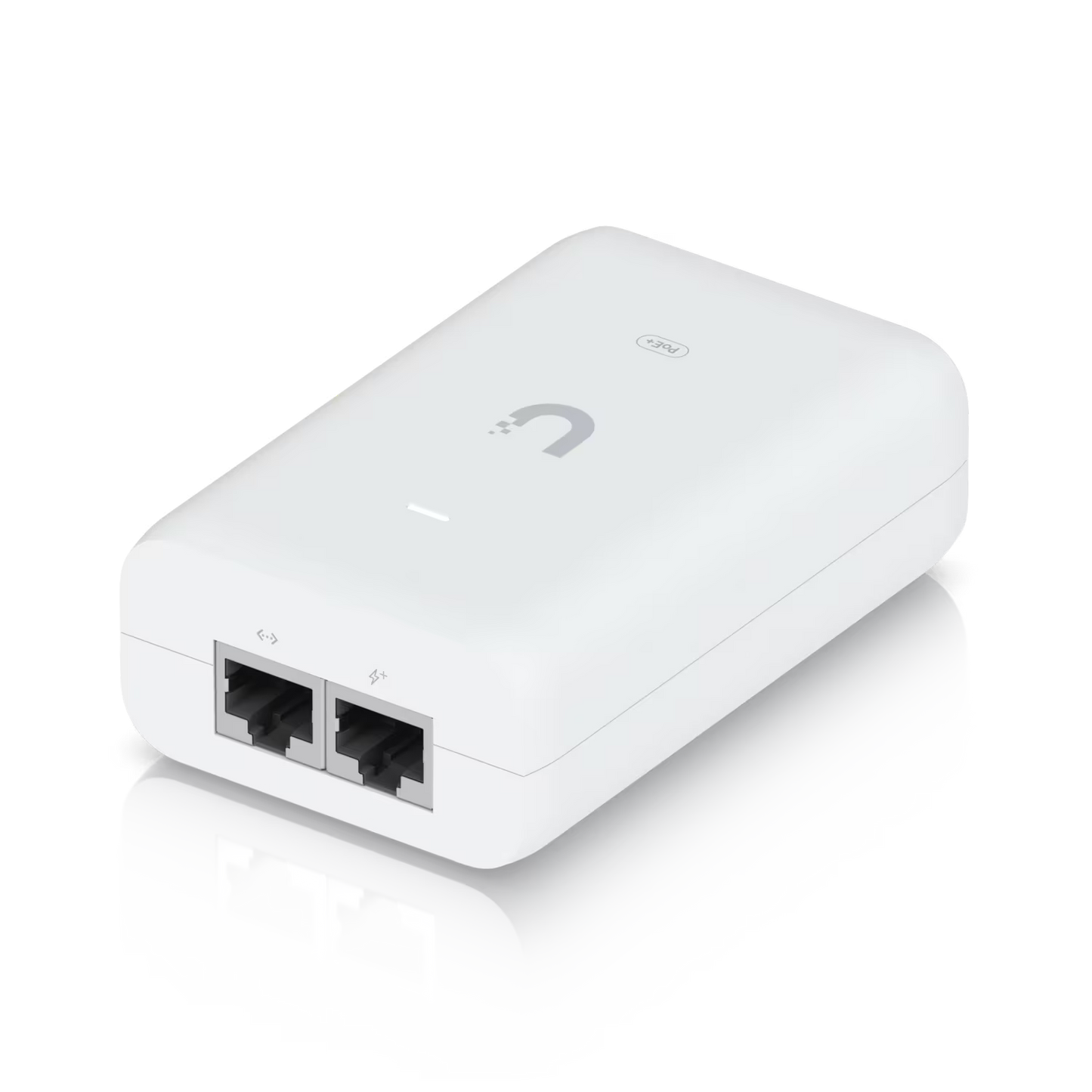 Angled view of Ubiquiti Gigabit PoE Adapter 48V 30W.