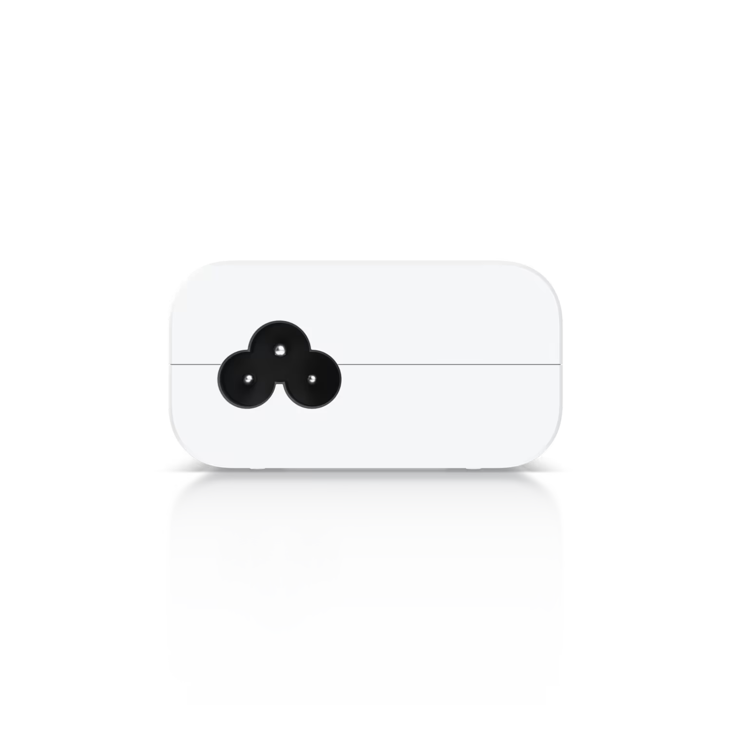 Ubiquiti Gigabit PoE Adapter 48V 30W showing labels and specifications.