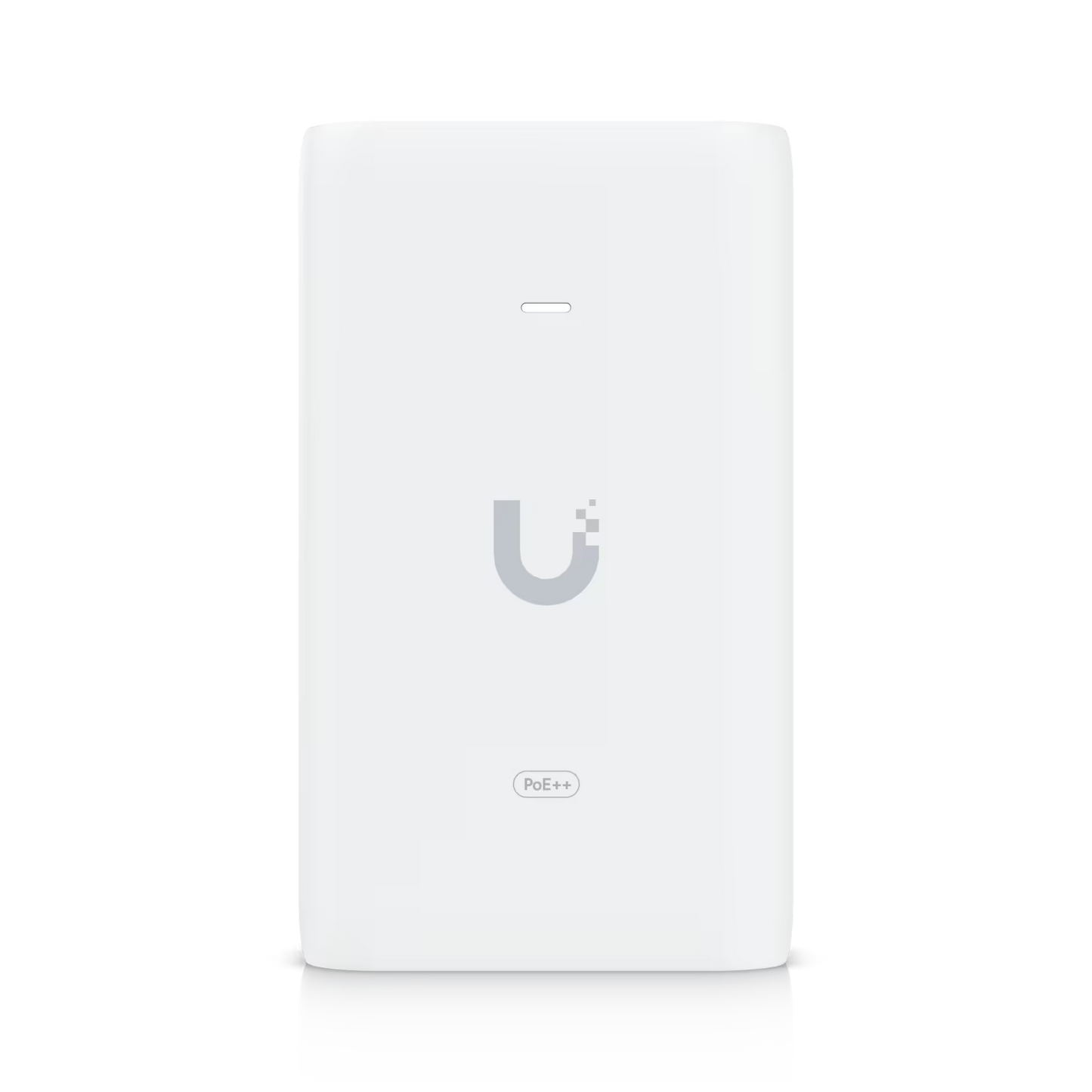 Back view of the Ubiquiti Gigabit PoE Adapter 48V 60W, highlighting the power input and output connections.