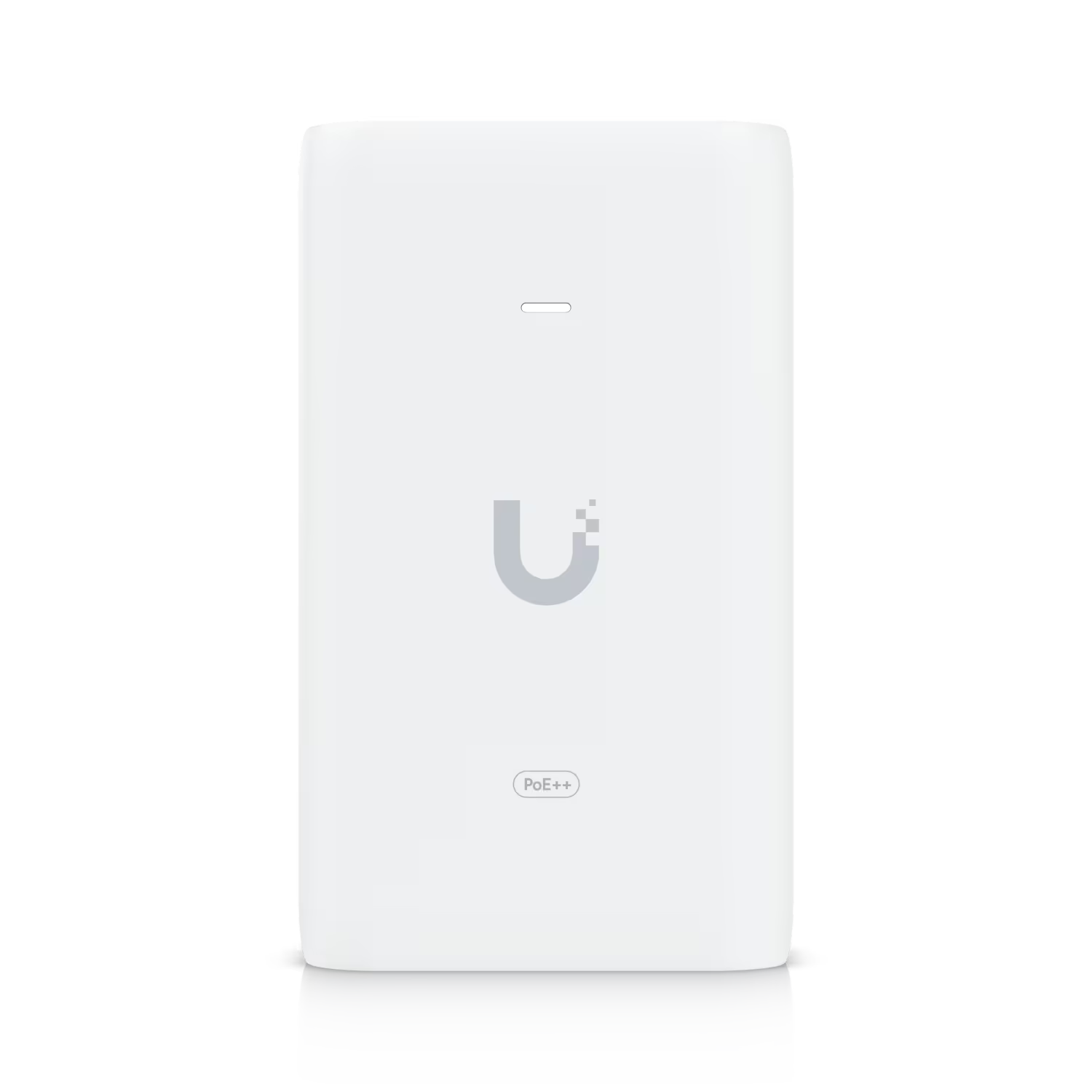 Back view of the Ubiquiti Gigabit PoE Adapter 48V 60W, highlighting the power input and output connections.
