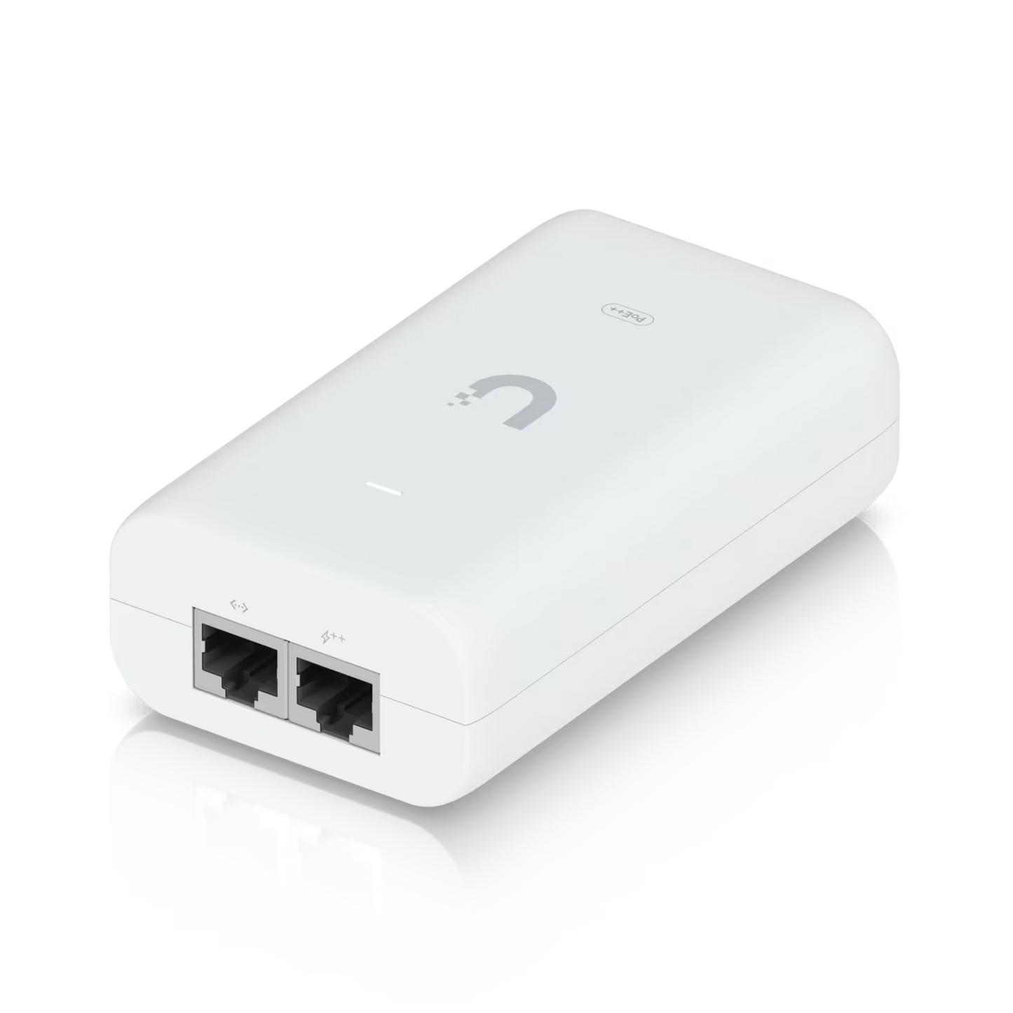 Dimensions of the Ubiquiti Gigabit PoE Adapter 48V 60W, providing a scale reference.