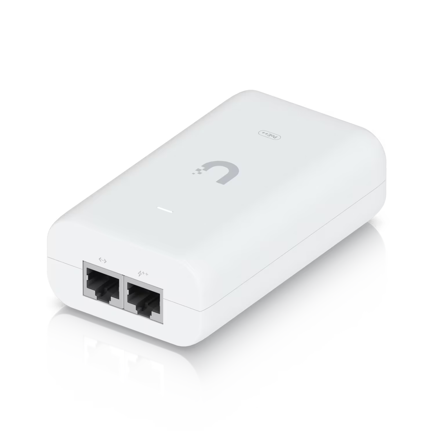 Dimensions of the Ubiquiti Gigabit PoE Adapter 48V 60W, providing a scale reference.