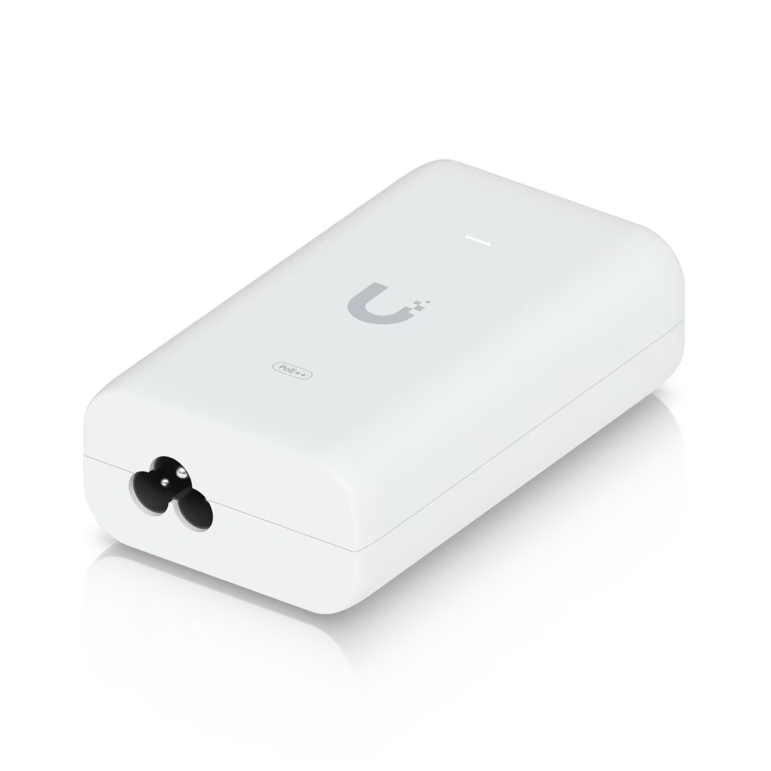 Side view of the Ubiquiti Gigabit PoE Adapter 48V 60W, displaying the compact form factor.