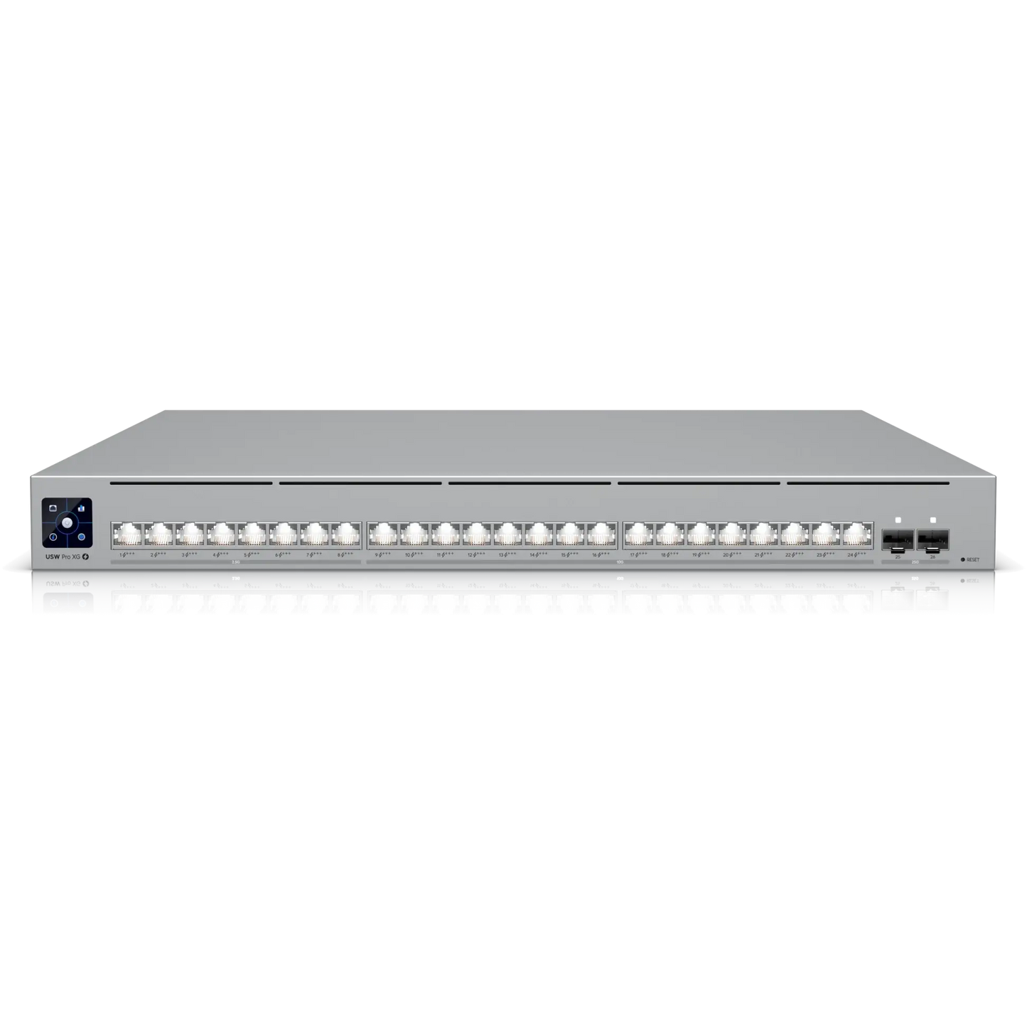 Ubiquiti UniFi Pro XG Switch with 16 x 10Gbps and 8 x 2.5Gbps ports.