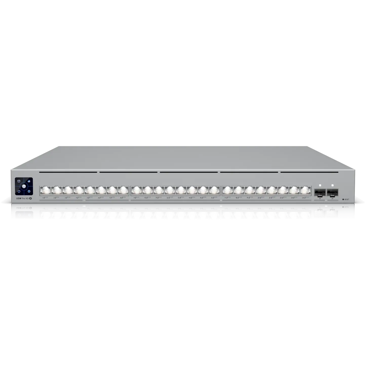 Ubiquiti UniFi Pro XG Switch displayed from a different angle.