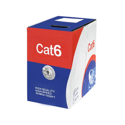 Scoop Cat6 305M CCA Grey UTP Cable displayed in a product image.