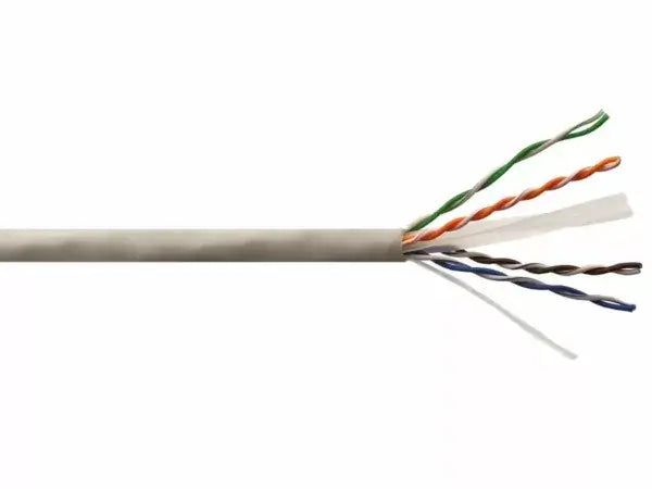 Linkbasic Cat6 500M Solid Grey UTP Cable displayed in an image.