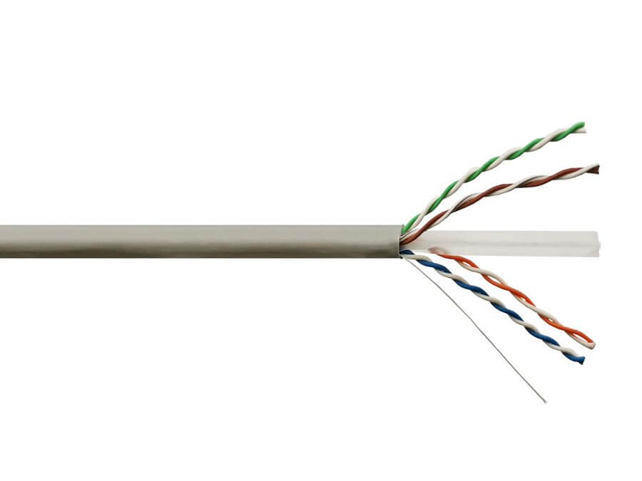 Scoop Cat6 500M CCA Grey UTP Cable displayed in an image.