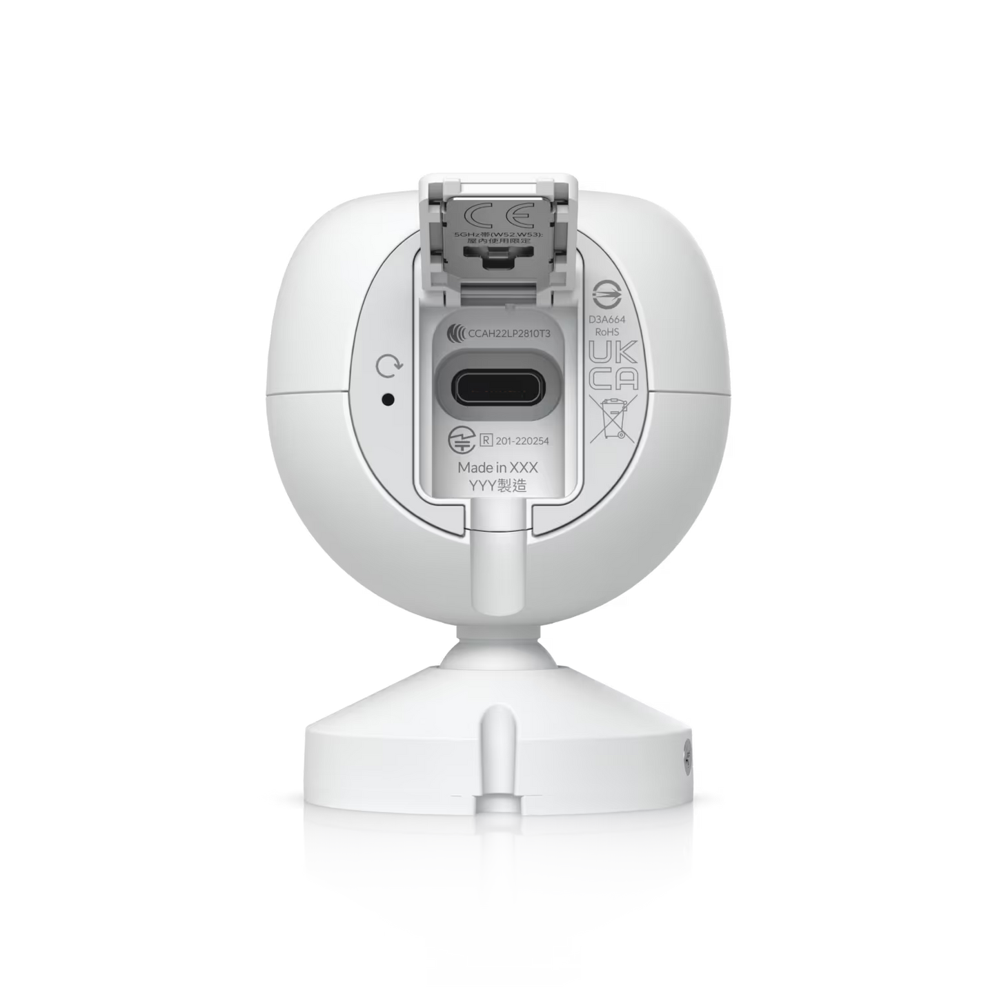 Setup guide for the Ubiquiti UniFi Protect G4 Instant 4MP WiFi IP Camera illustrating installation steps.