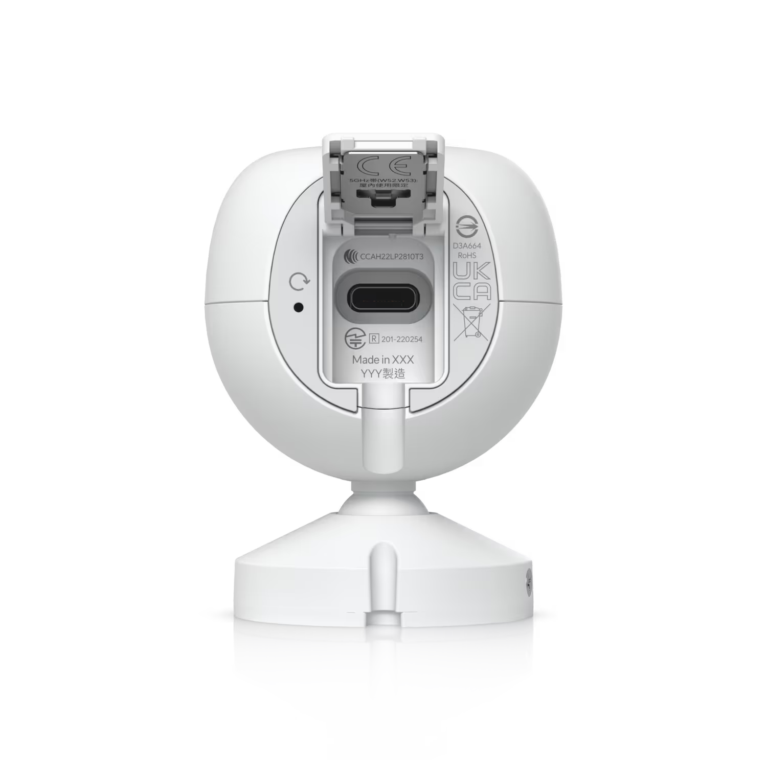Setup guide for the Ubiquiti UniFi Protect G4 Instant 4MP WiFi IP Camera illustrating installation steps.