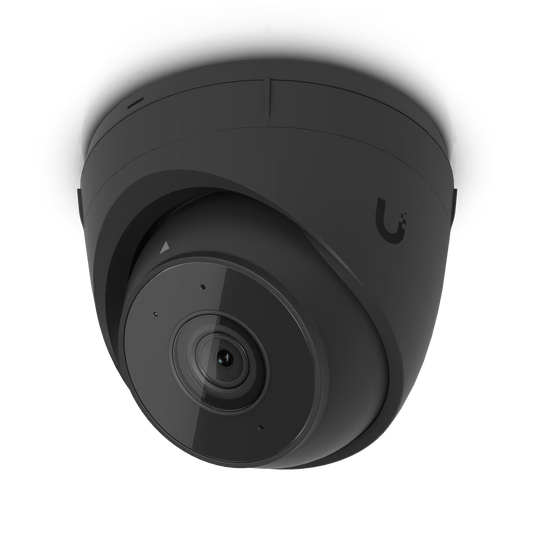 Front view of the Ubiquiti UniFi Protect G5 Turret Ultra Black 4MP IP Camera.