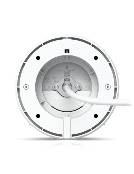 Ubiquiti UniFi Protect G5 Turret Ultra White 4MP IP Camera showcasing its design.