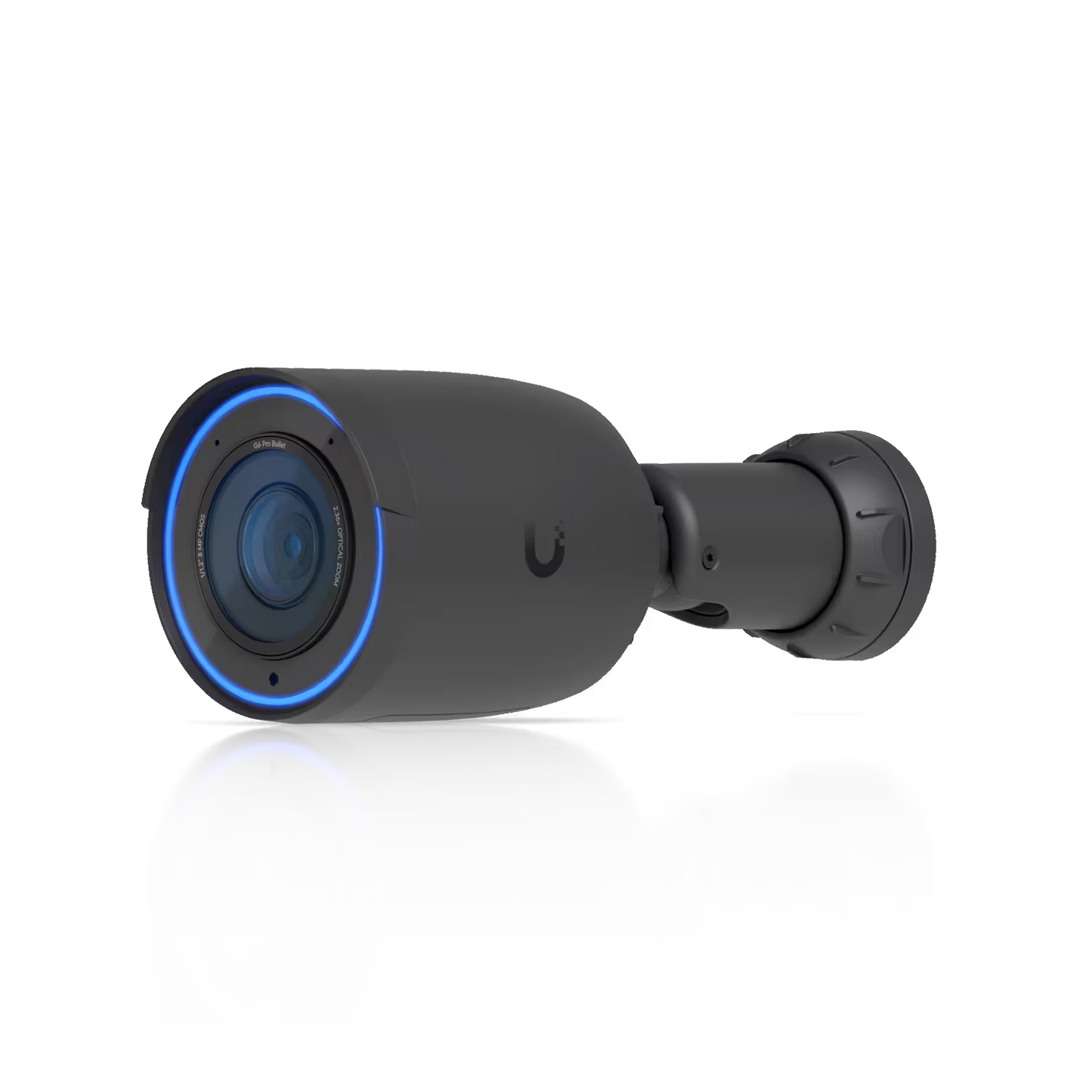 Side view of Ubiquiti UniFi Protect G6 Pro Bullet 8MP Black IP Camera.