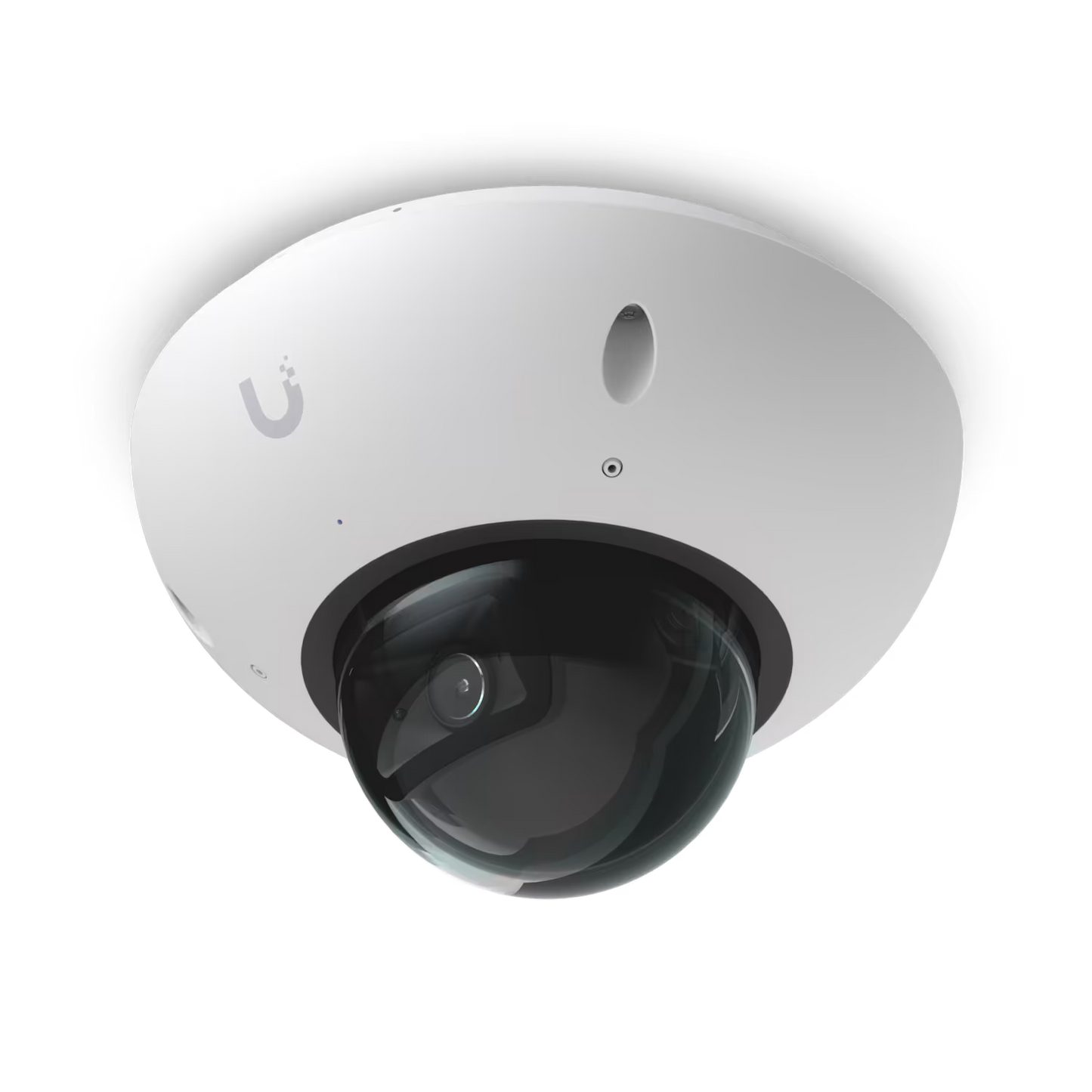 Front view of the Ubiquiti UniFi Protect G6 Dome 8MP IP Camera in white.