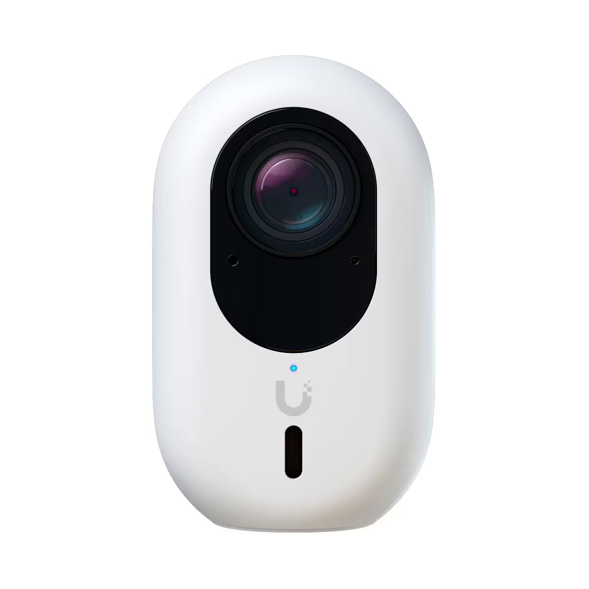 Front view of the Ubiquiti UniFi Protect G6 Instant 8MP WiFi IP Camera in white.